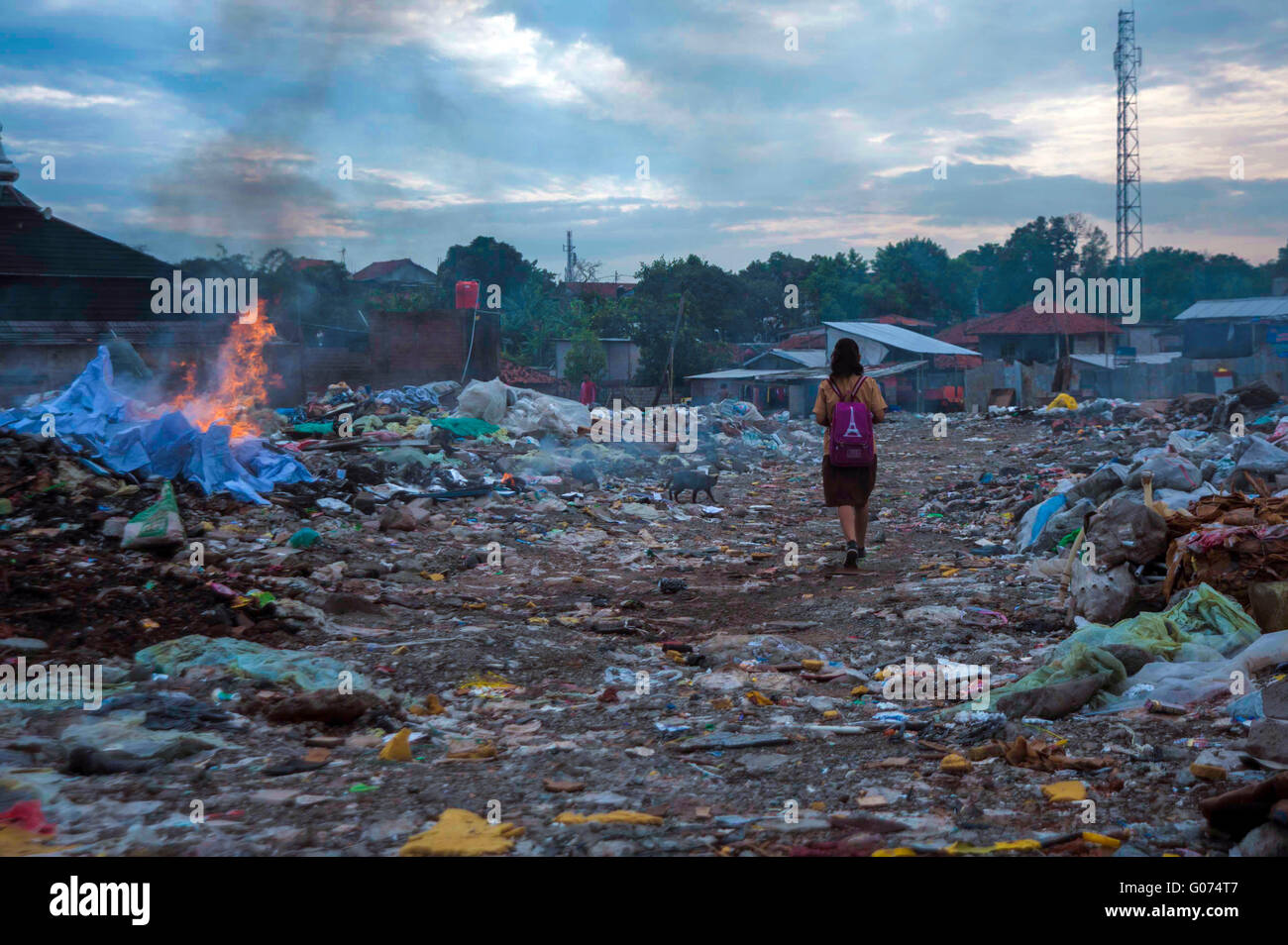 jakarta indonesia,jakartaselatan south jakarta, indonesia. 23rd apr, 2016. slum area in jakarta.