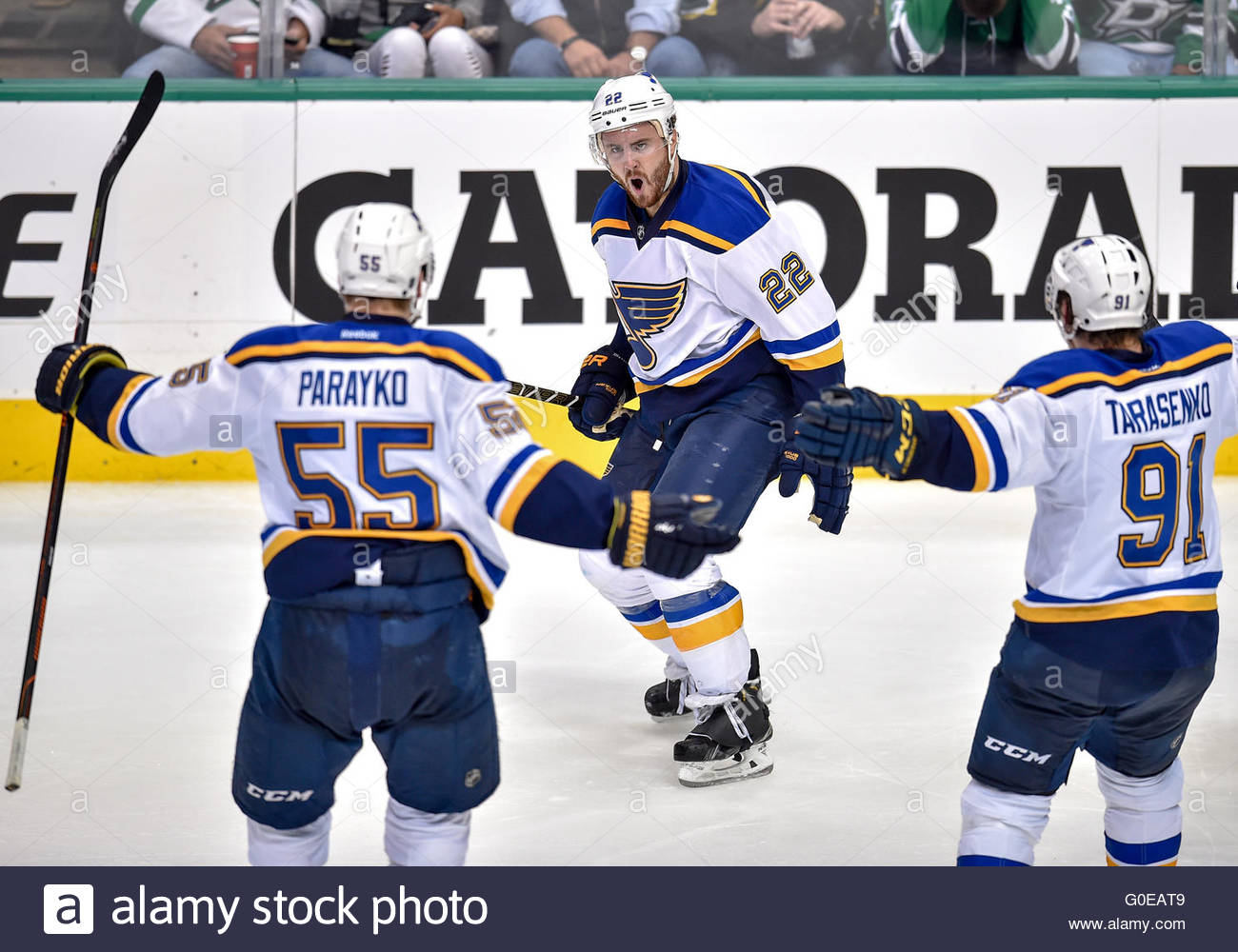 St. Louis Blues - Luke Schenn had to fake lifting the Cup 