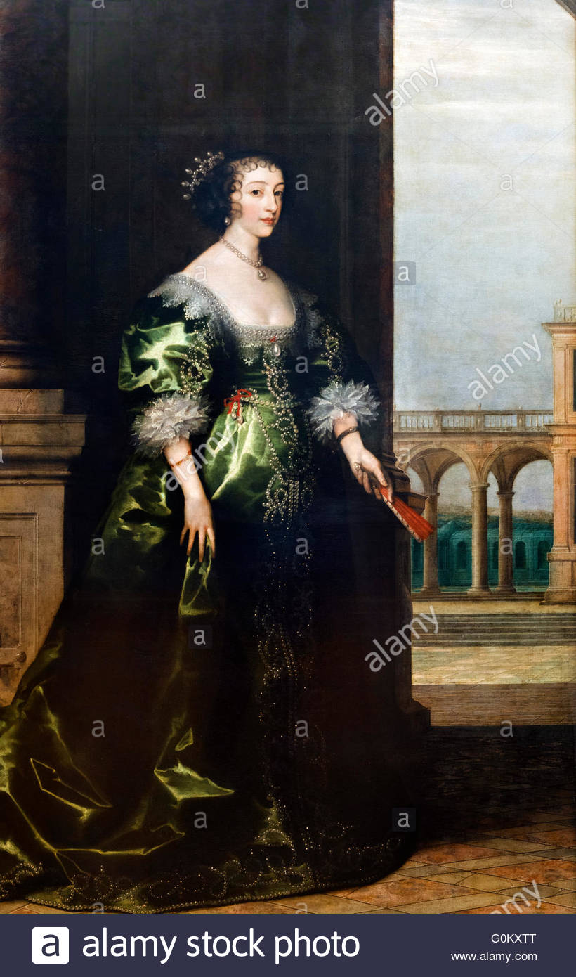 Henrietta Maria Of France, Queen Consort As Wife Of King Charles I ...