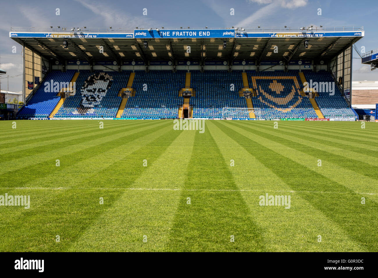 Fratton park portsmouth football ground stock photo royalty free image