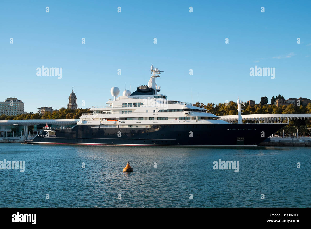 Yacht Octopus M Laga November Spain Stock Photo Alamy