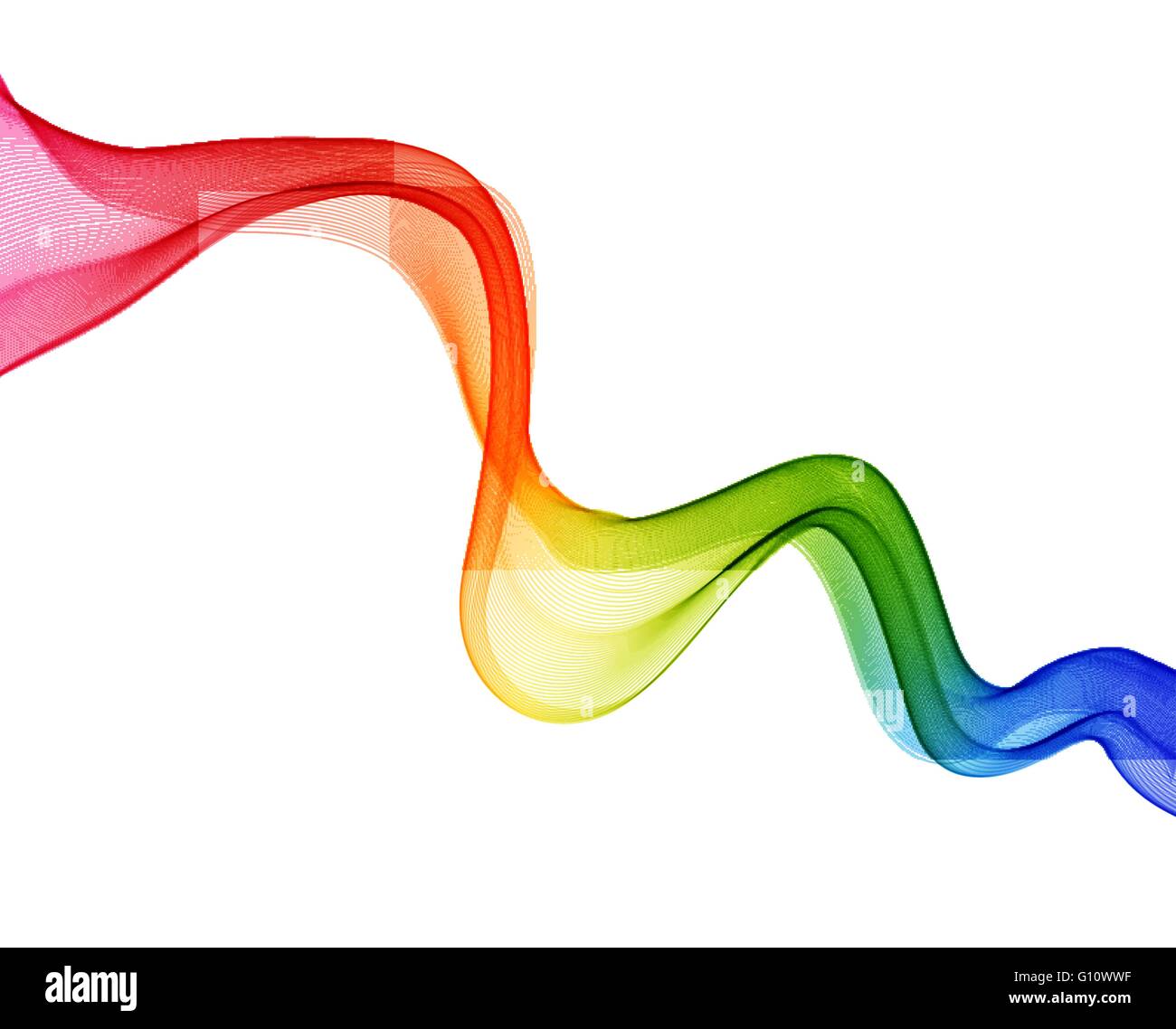 Abstract Color Wave Design Element Rainbow Wave Stock Vector Image