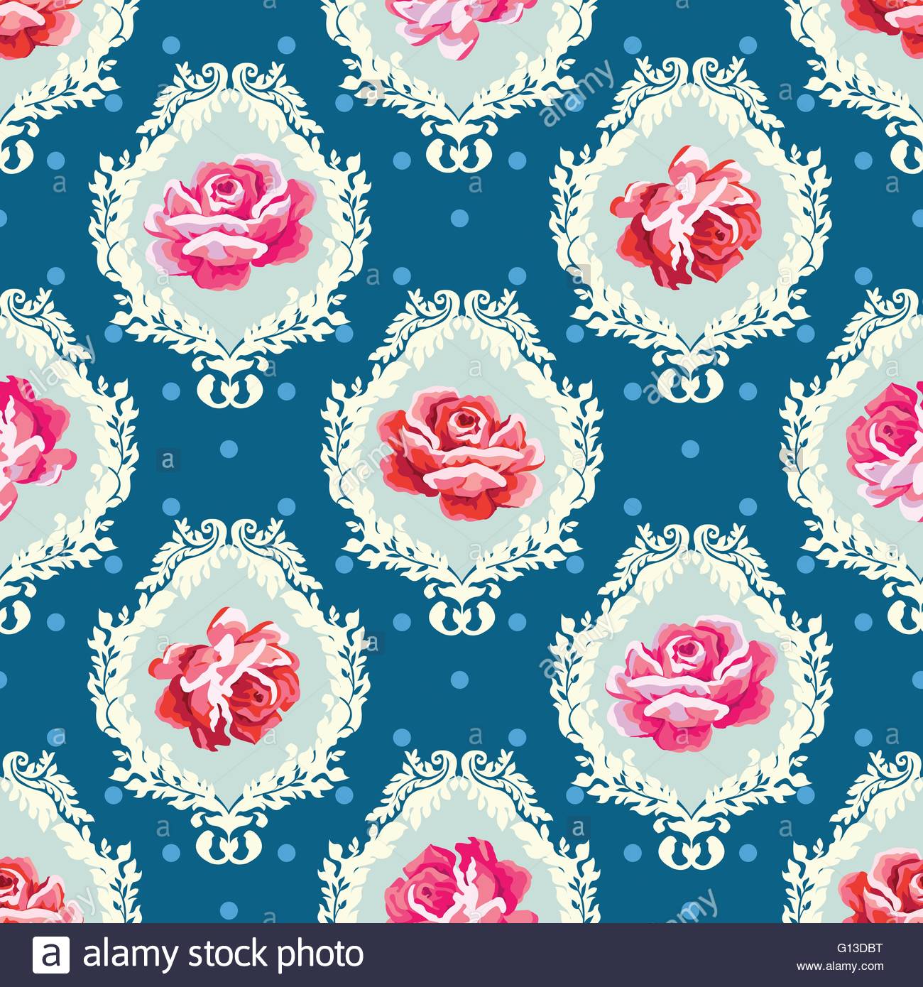 Vector Seamless Vintage Floral Background Vector Seamless Vintage Floral Background