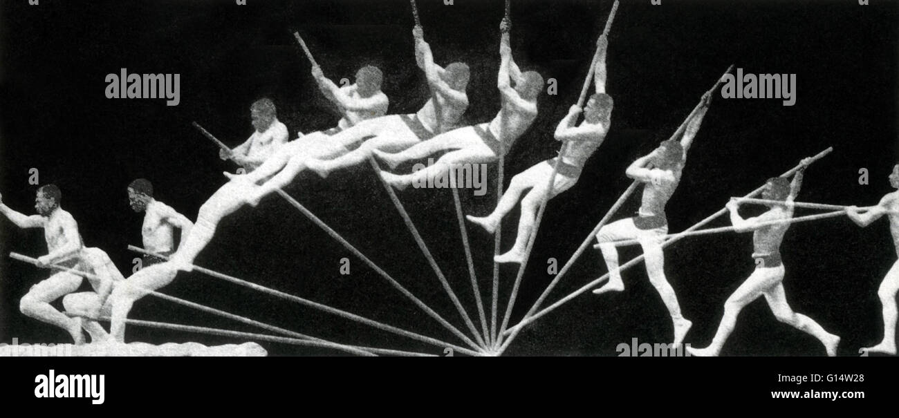 "Man pole vaulting," 1884, by EtienneJules Marey. Marey (18301904