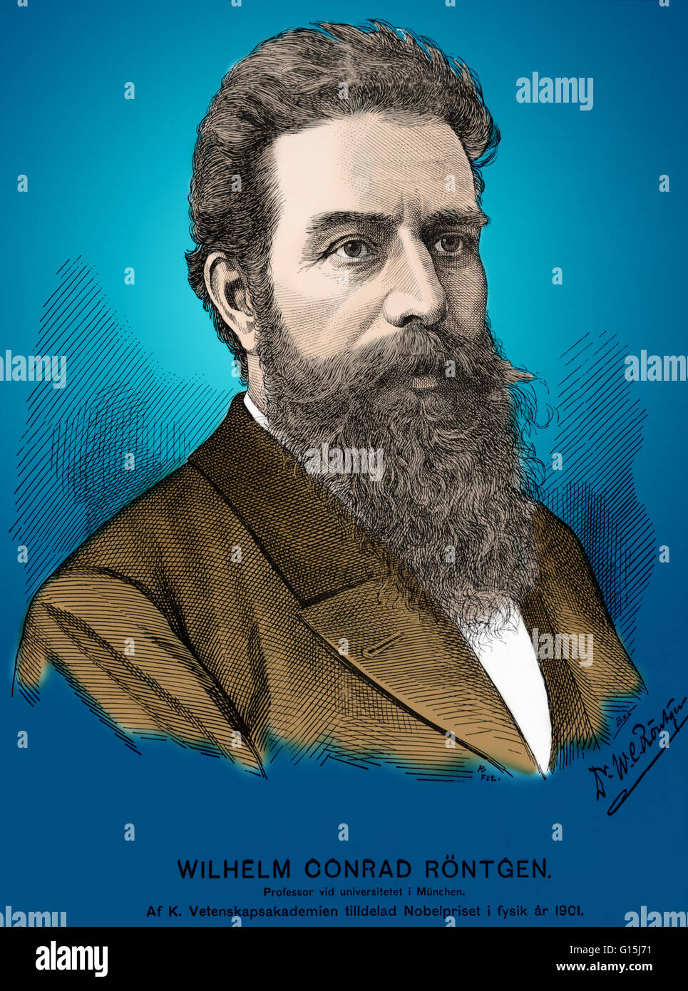 Wilhelm Konrad Roentgen (1845-1923), German experimental physicist and ...