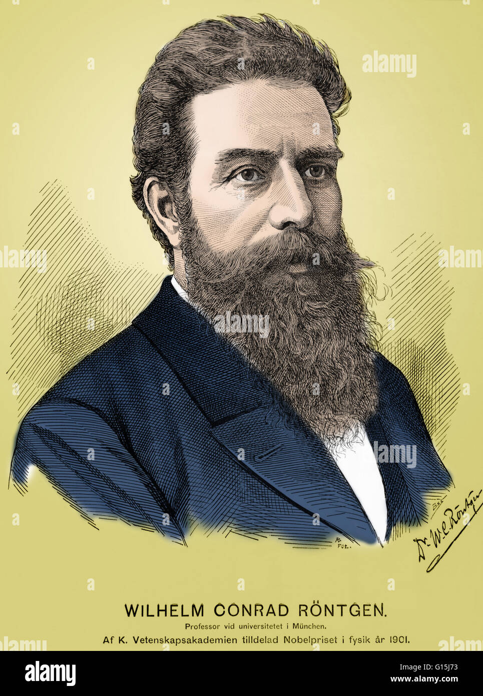 Wilhelm Konrad Roentgen (1845-1923), German experimental physicist and ...