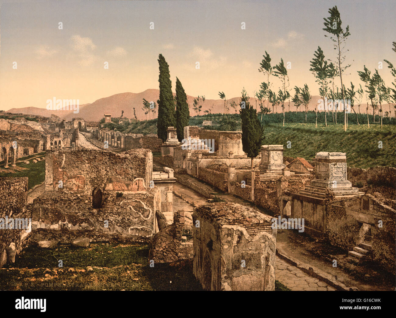 The Street of Tombs ran from the Herculaneum Gate on the road leading