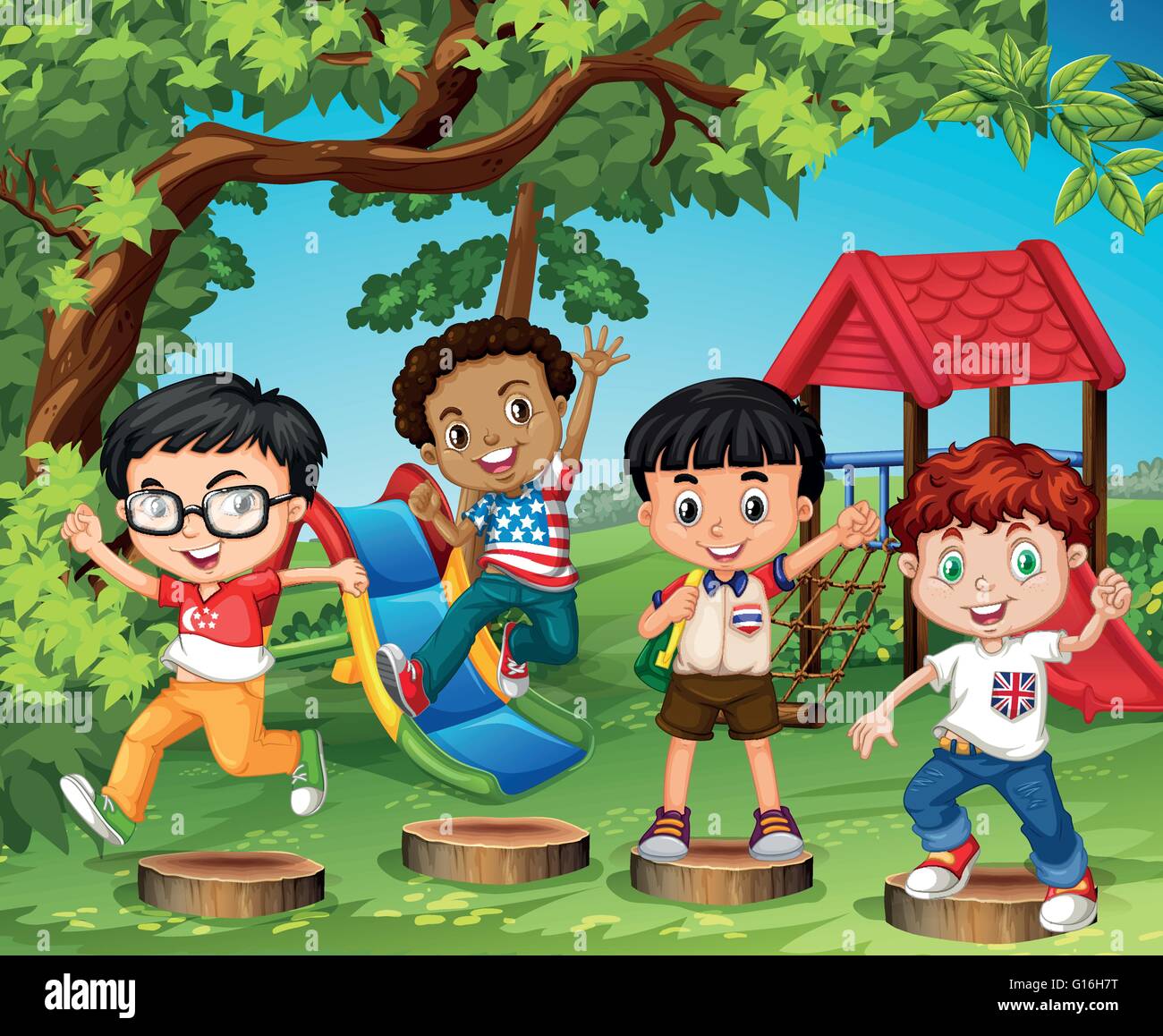 Lista 97+ Imagen Imagenes De Juegos De Patio Animados Cena Hermosa