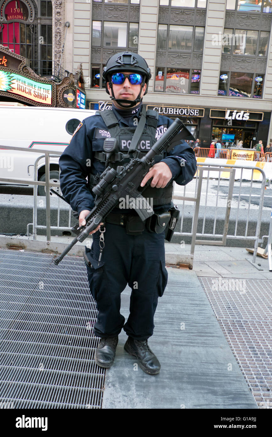 NYPD unit Antiterrorism counterterrorism Police officers carrying