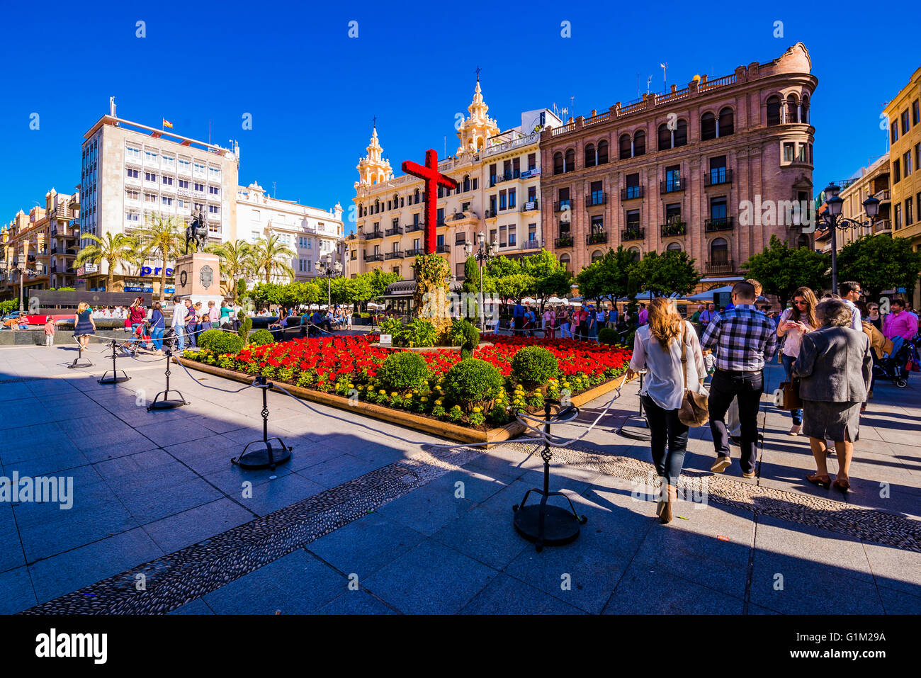 Plaza De Las Tendillas The May Crosses Festival Cruces De Mayo Is