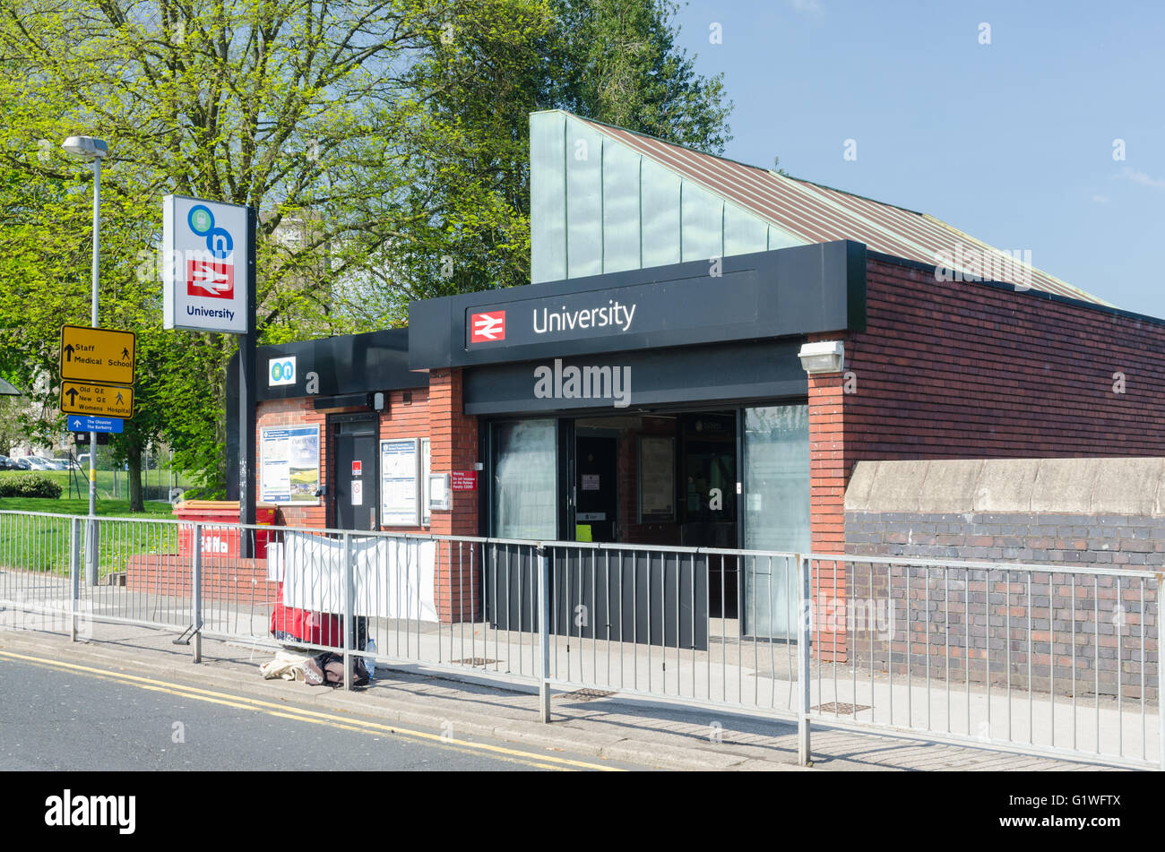 University Station at Birmingham University Stock Photo, Royalty Free