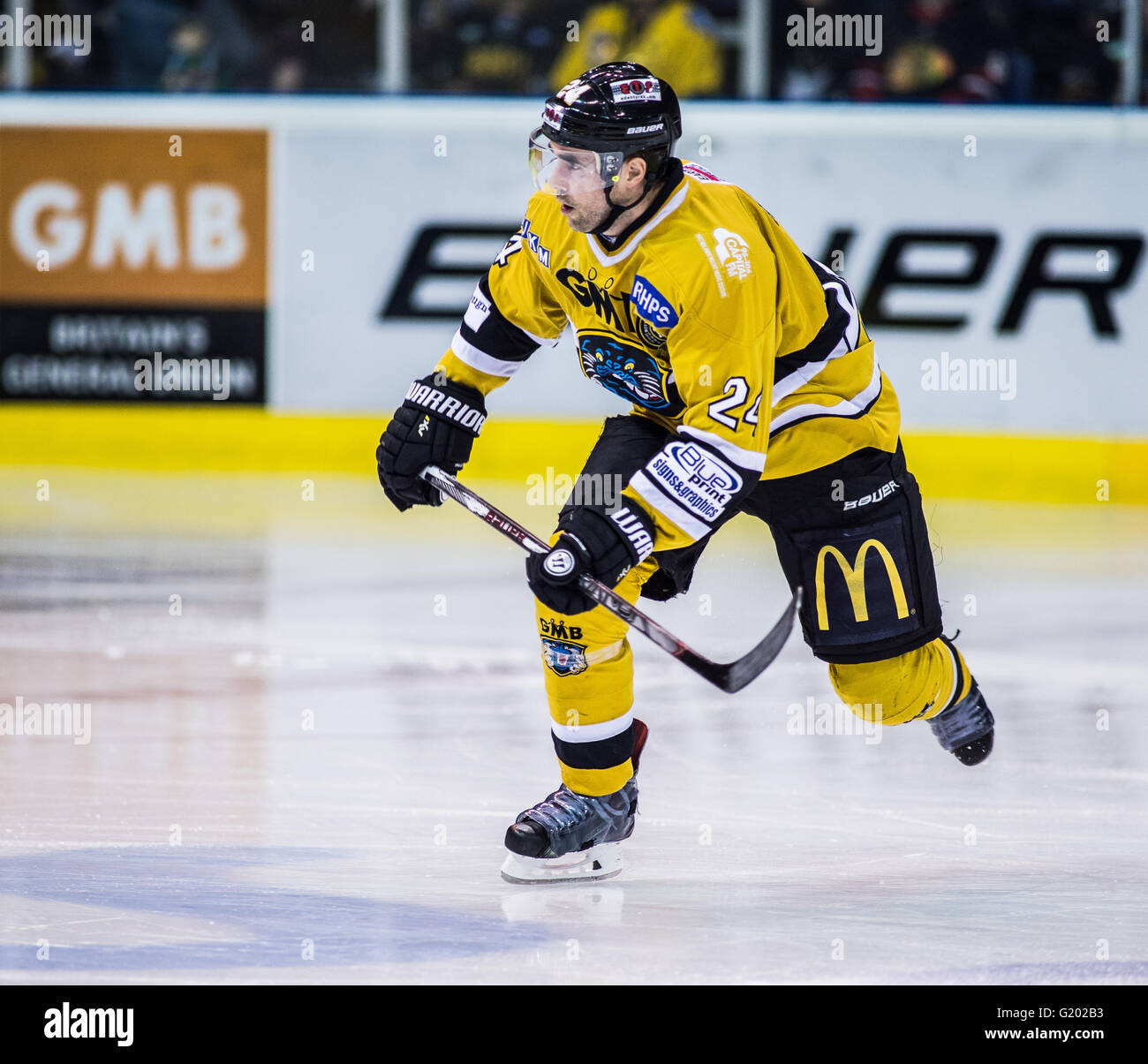 ice hockey player nottingham panthers Stock Photo, Royalty Free Image