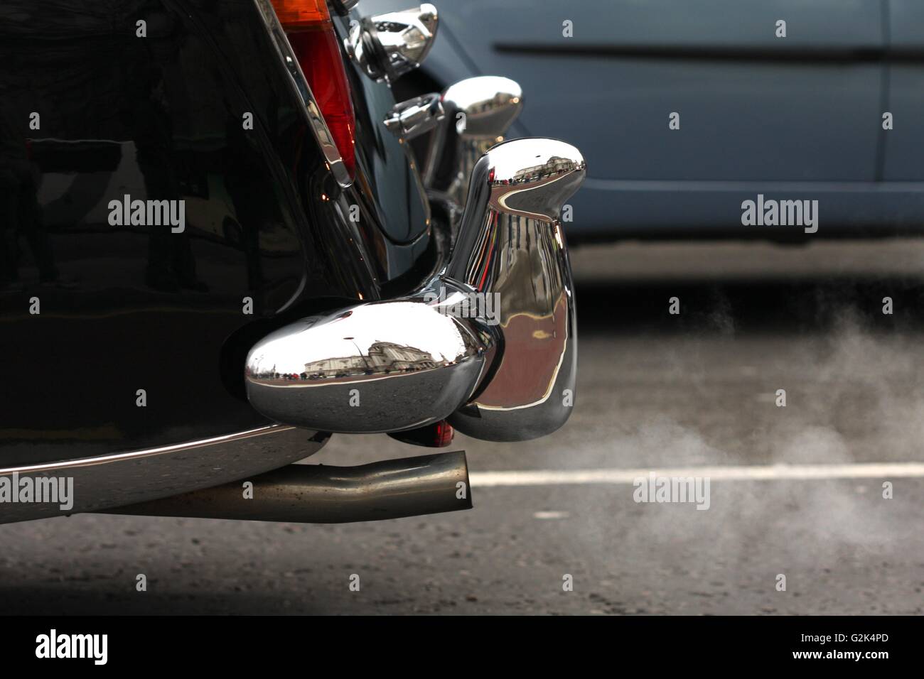 Car exhaust with fumes Stock Photo, Royalty Free Image 104912373 Alamy