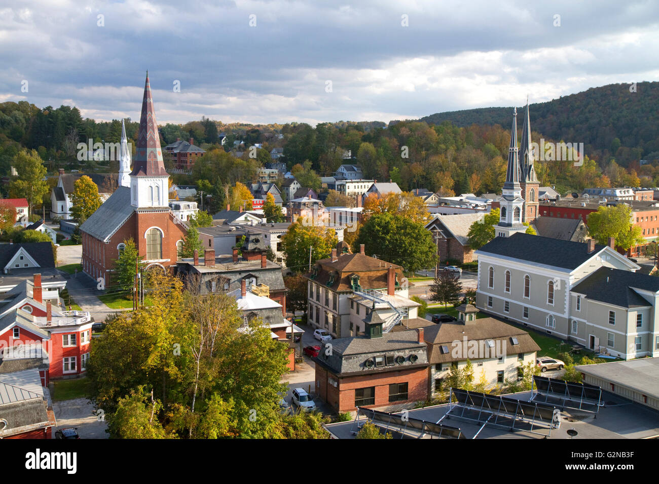 The town of Montpelier, Vermont, USA Stock Photo 104961235 Alamy