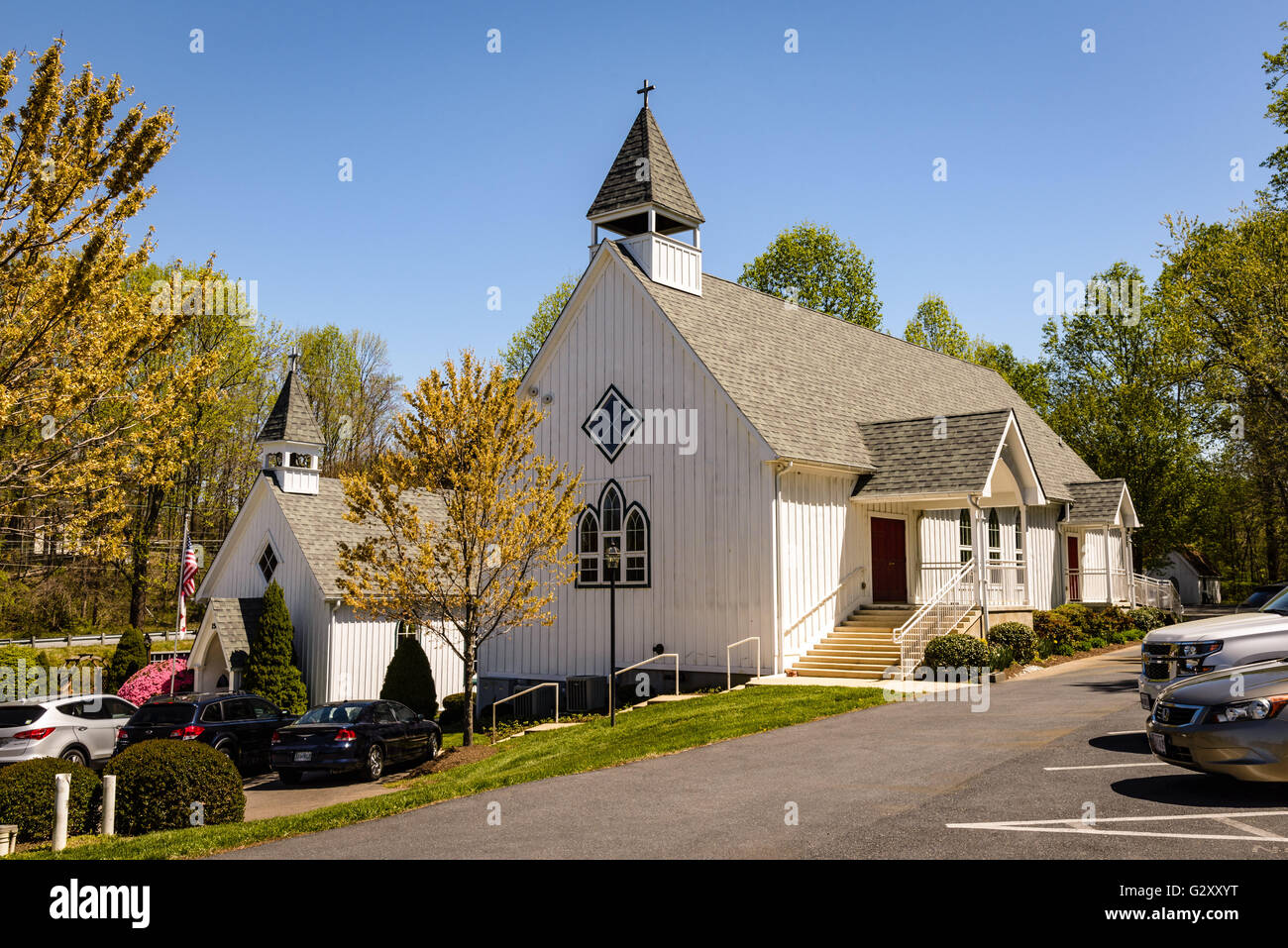 St. Paul's Anglican Church, Crownsville, MD Stock Photo, Royalty Free