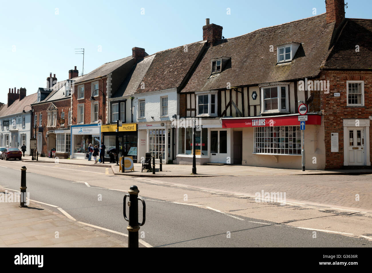 Watling Street, Towcester, Northamptonshire, England, UK Stock Photo