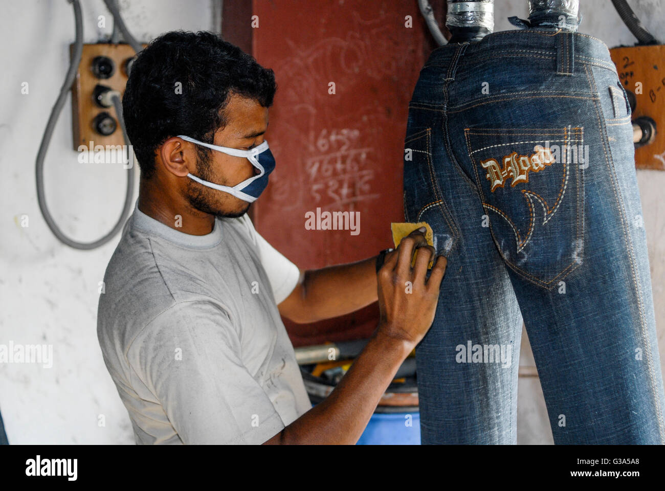 BANGLADESH , textile industry in Dhaka , Beximco textile factory Stock