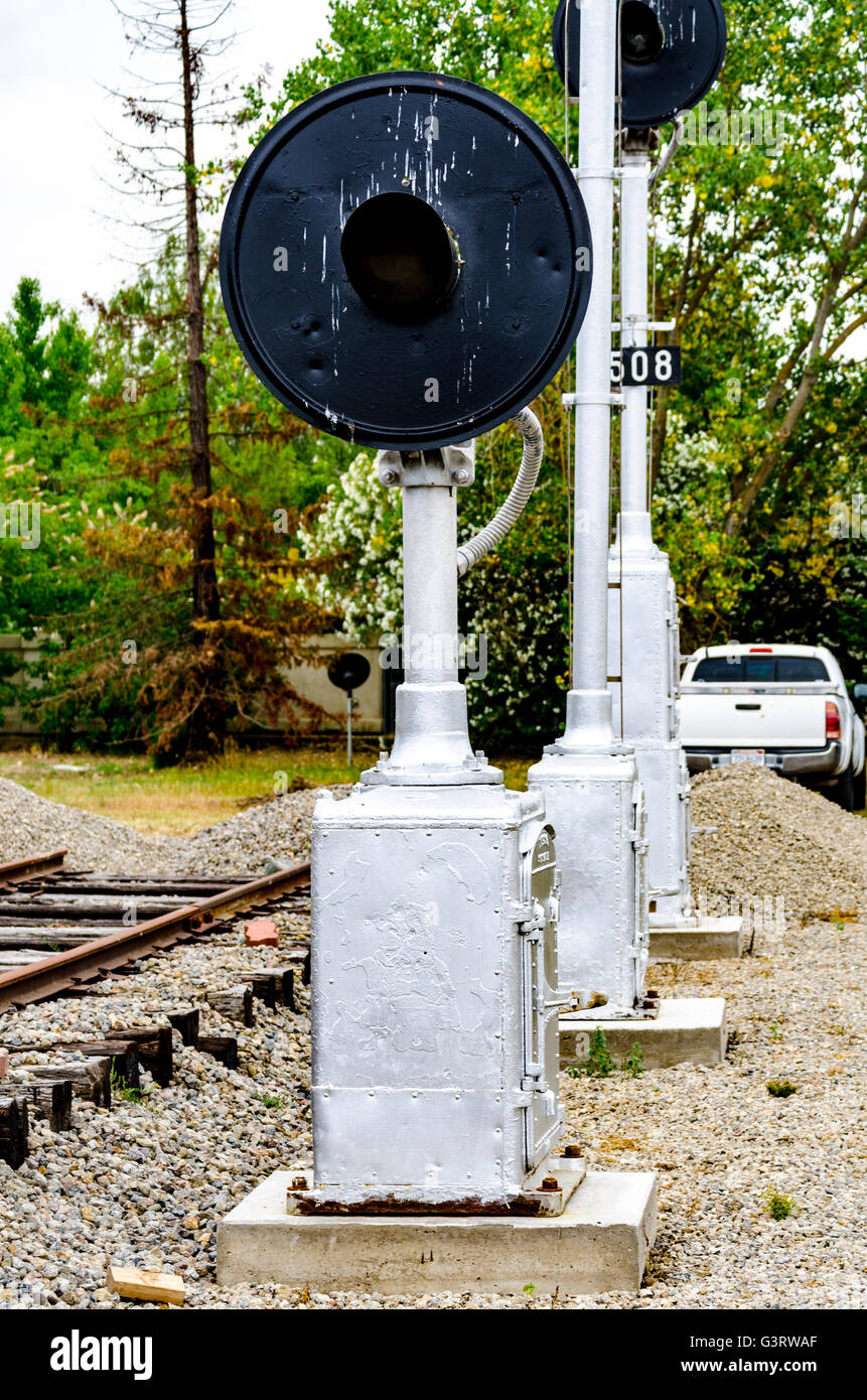 Railroad Signaling devices Stock Photo, Royalty Free Image 105630967