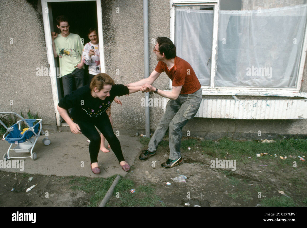 © John Angerson Holme Wood Housing estate in Bradford, Yorkshire Stock