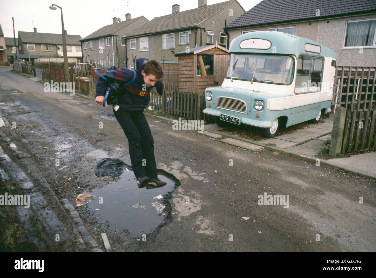 © John Angerson Holme Wood Housing estate in Bradford, Yorkshire Stock