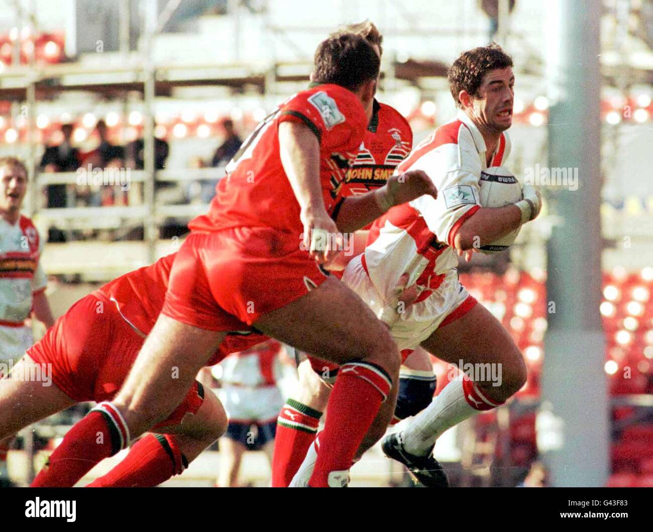 Rugby League England v Wales 1995 Stock Photo, Royalty Free Image