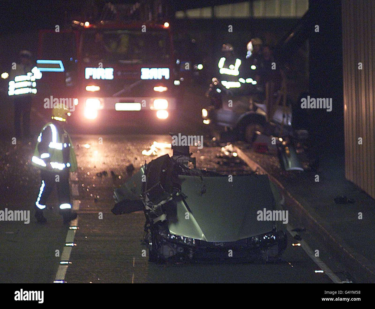 Car Crash Limehouse tunnel Stock Photo, Royalty Free Image 106329364