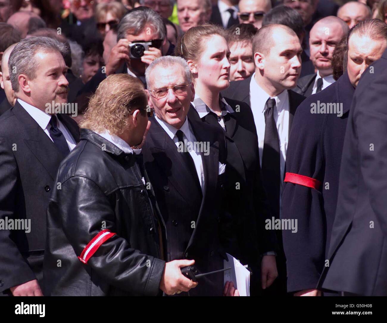 Charlie Kray funeral Reggie Kray Stock Photo, Royalty Free Image