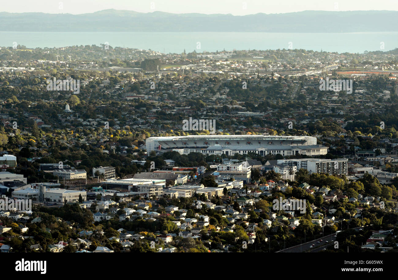 General View Of Eden Park Stadium In Auckland Hi Res Stock Photography