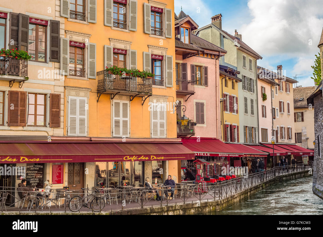 Annecy, french street in France, Haute Savoie Stock Photo: 107991859