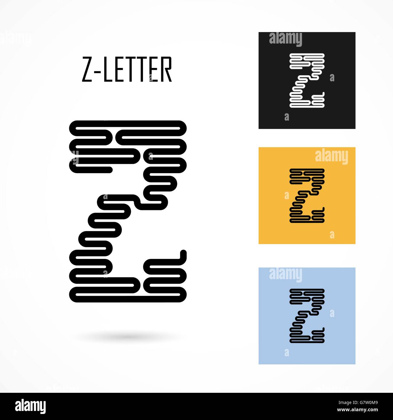 Creative Z Letter Icon Abstract Logo Design Vector Template Creative Z