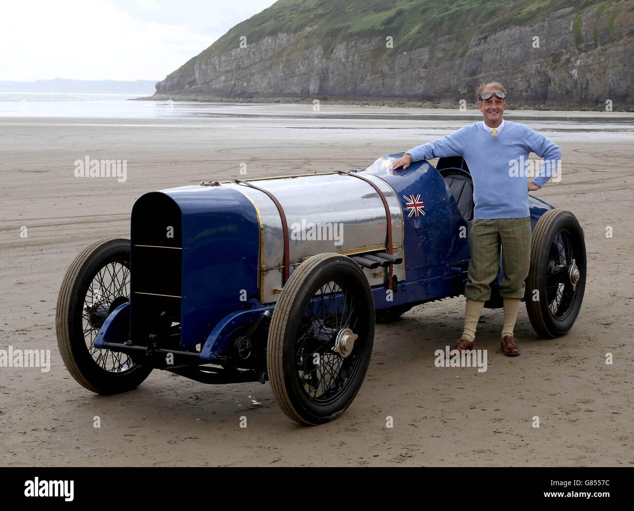 Sir Malcom Campbell S Grandson Don Wales With His Grandfather S