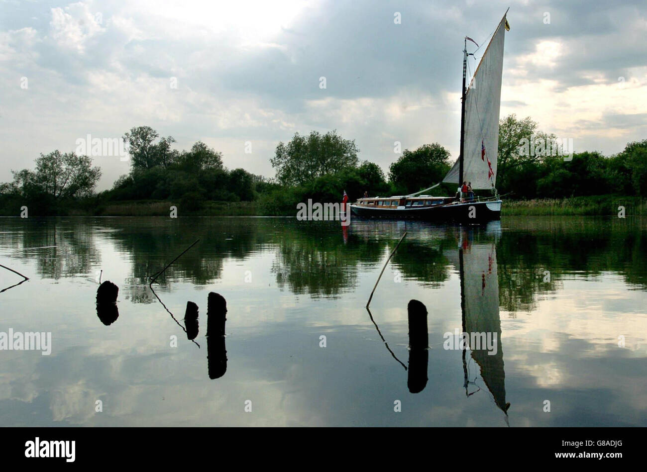 Hathor Norfolk Wherry Stock Photo, Royalty Free Image 108409688 Alamy