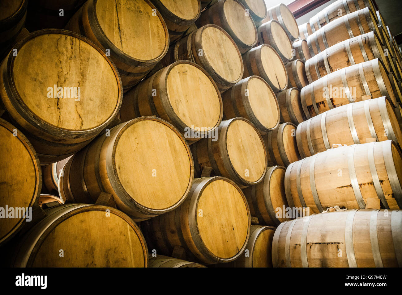 Jose Cuervo tequila distillery cellars Tequila, Jalisco, Mexico Stock