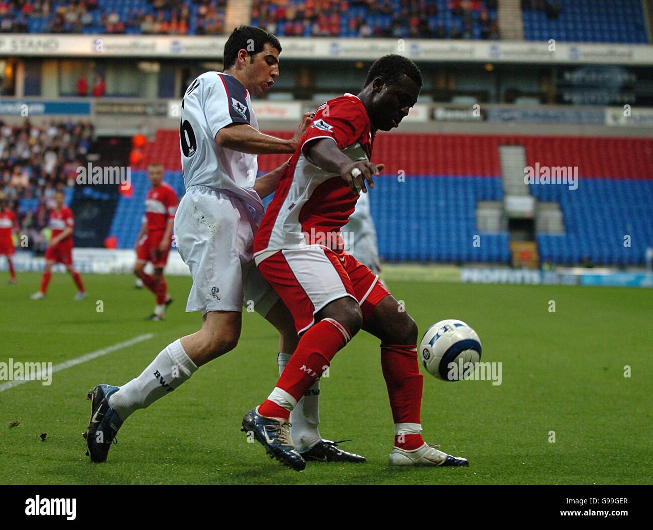 Middlesbrough S Aiyegbeni Yakubu And Bolton Wanderers Tal Ben Haim