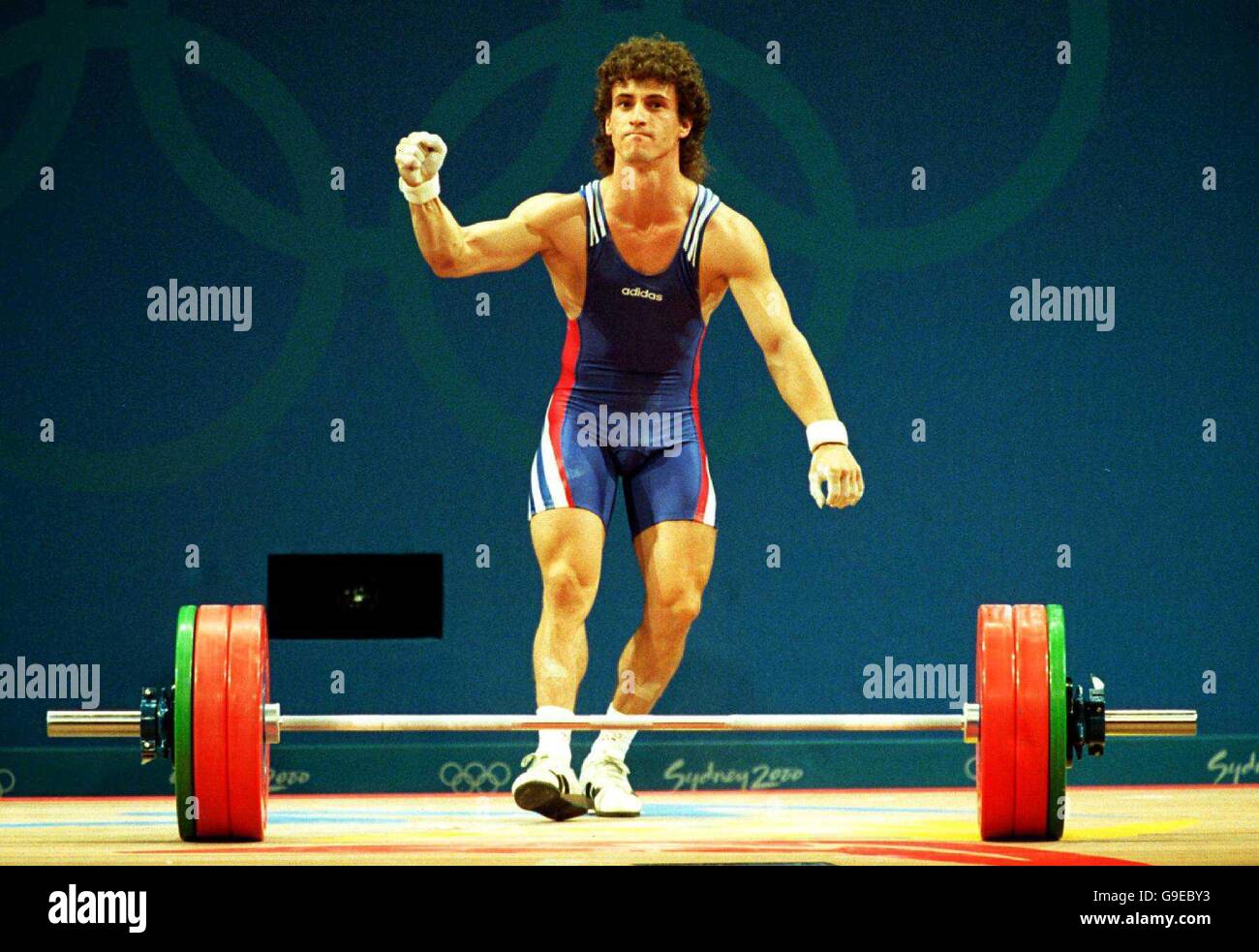 Sydney 2000 Olympics Weightlifting Men's 62kg Stock Photo, Royalty
