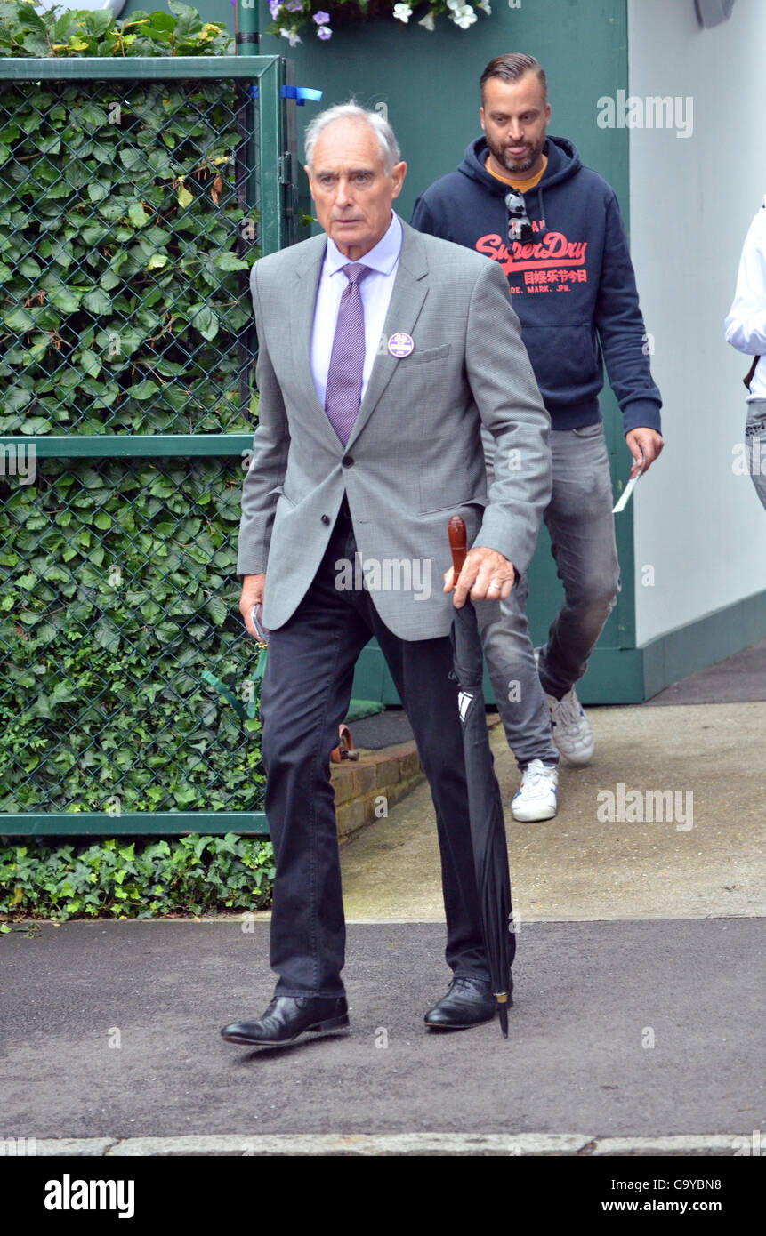 London, UK, 1 July 2016, Roger Taylor ex British tennis player Stock