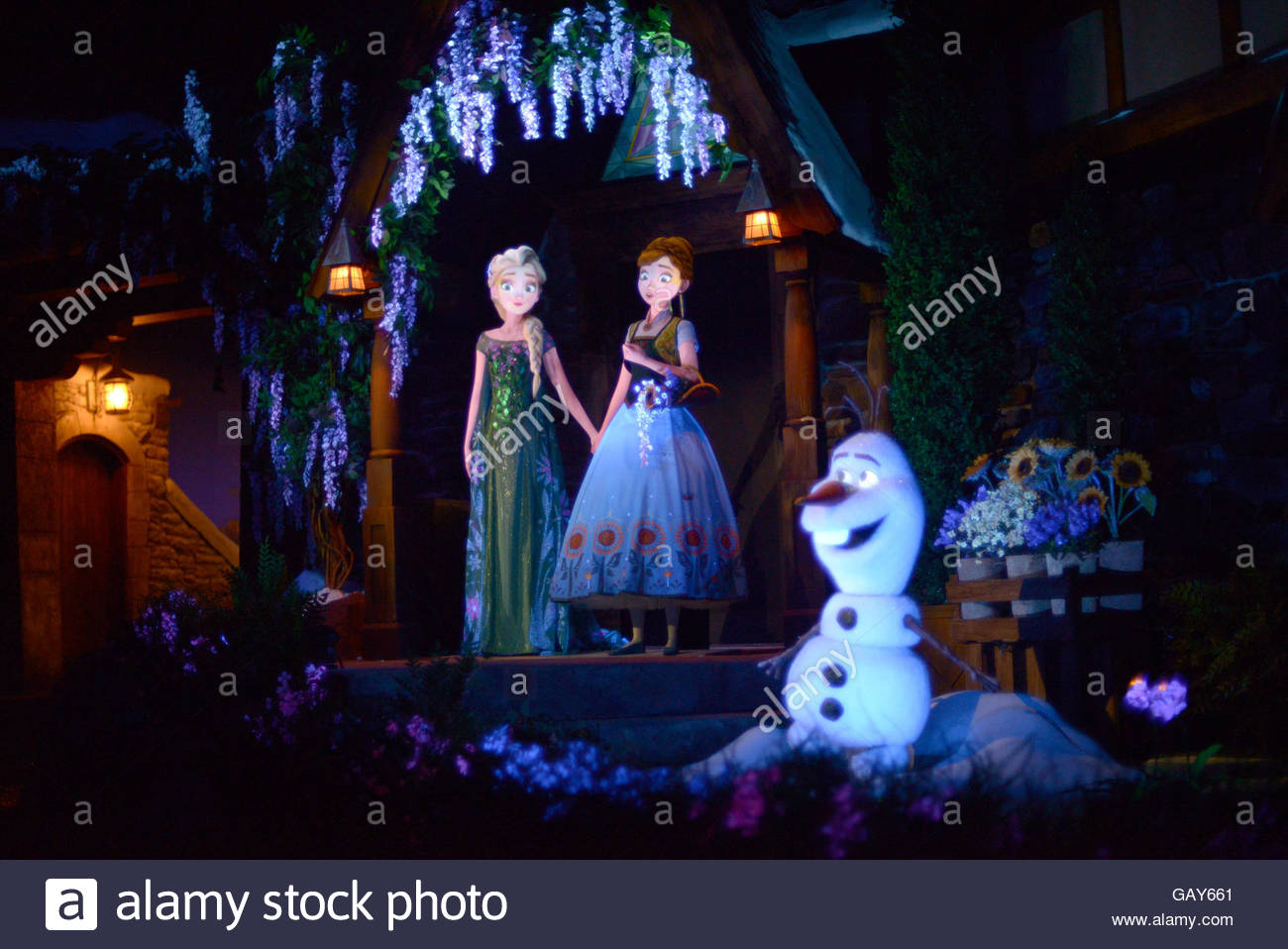 Frozen Ever After ride at the Disney World Epcot park in Florida USA