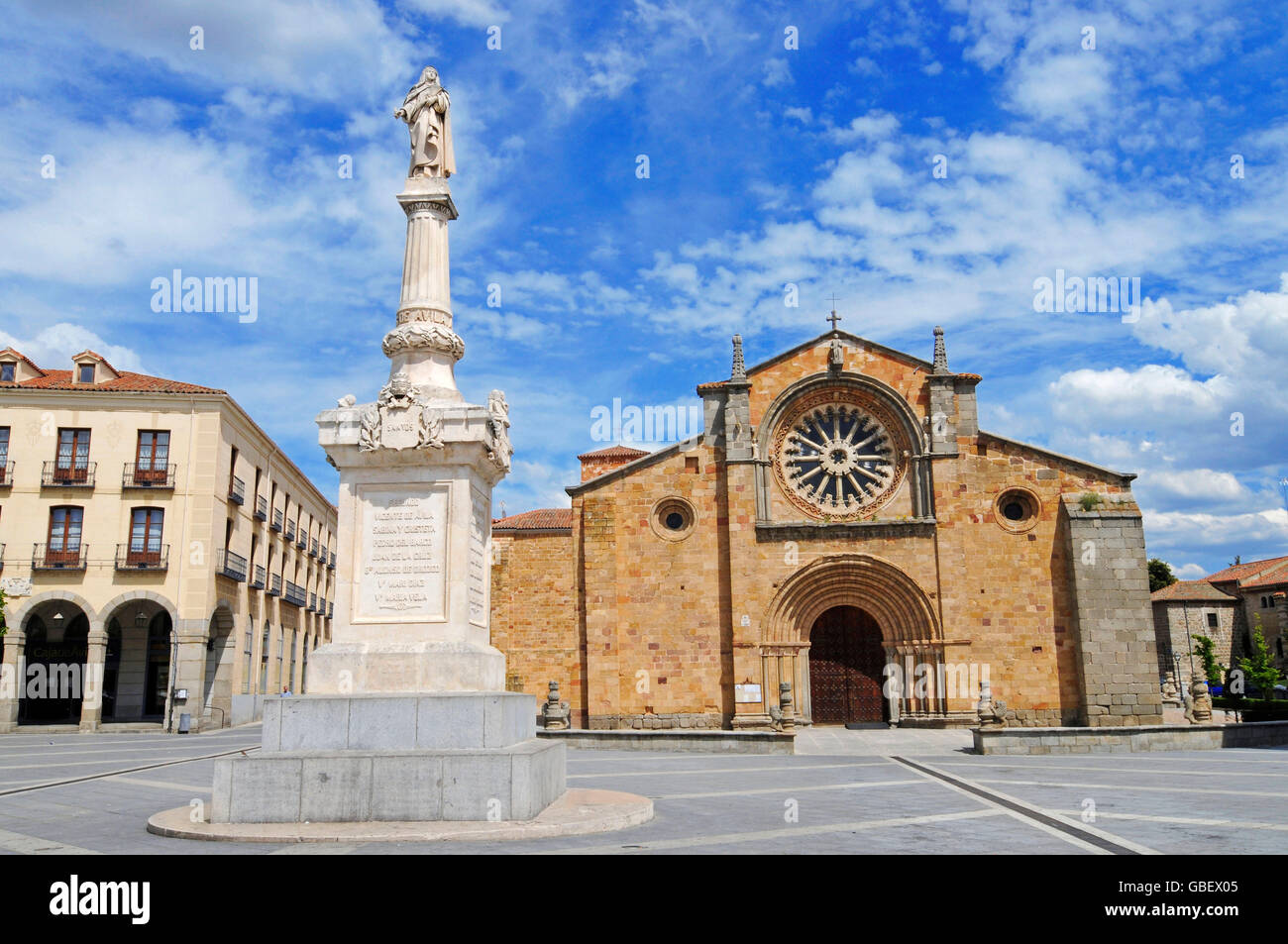 Church of San Pedro, Plaza de Santa Teresa, Avila, province Avila Stock Photo, Royalty Free