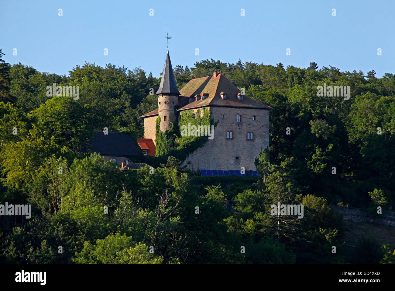 Brandenstein castle, Schluchtern, Main Kinzig district, Hesse Stock