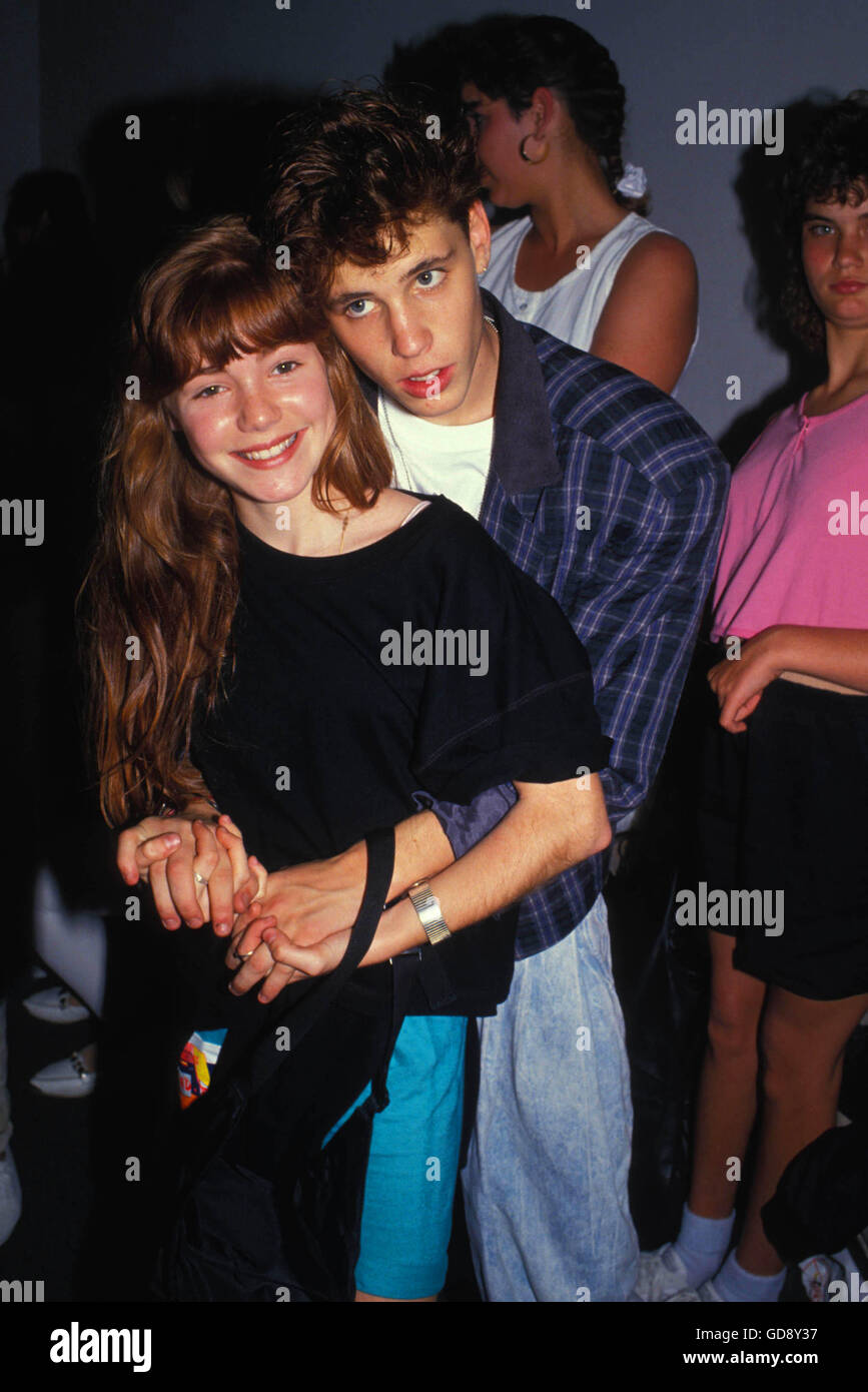 Corey Haim With Jenny Lewis 1989. 17th Aug, 2007. © Roger Stock Photo, Royalty Free Image