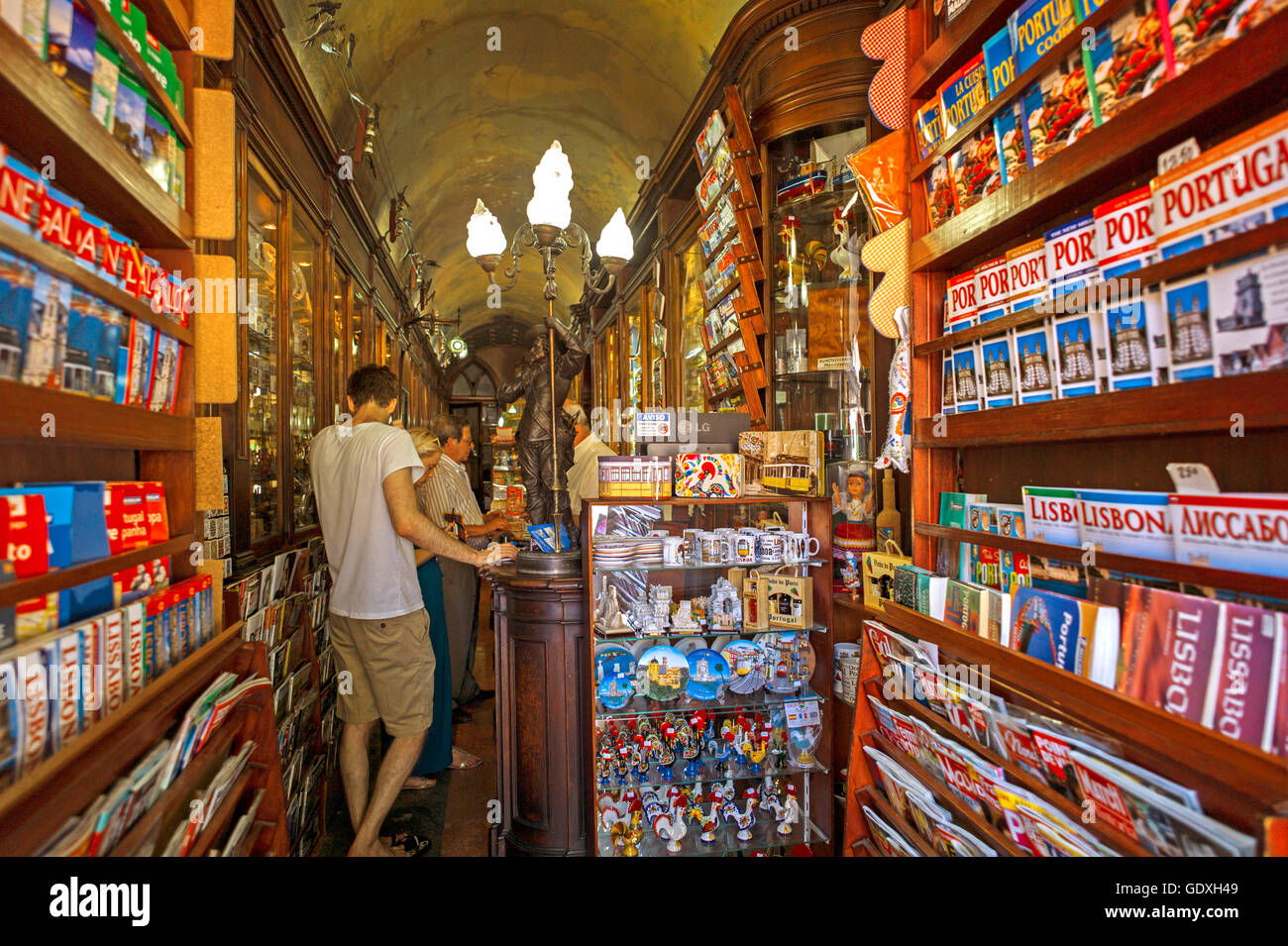 Newspaper shop in Lisbon, Portugal, 2014 Stock Photo, Royalty Free