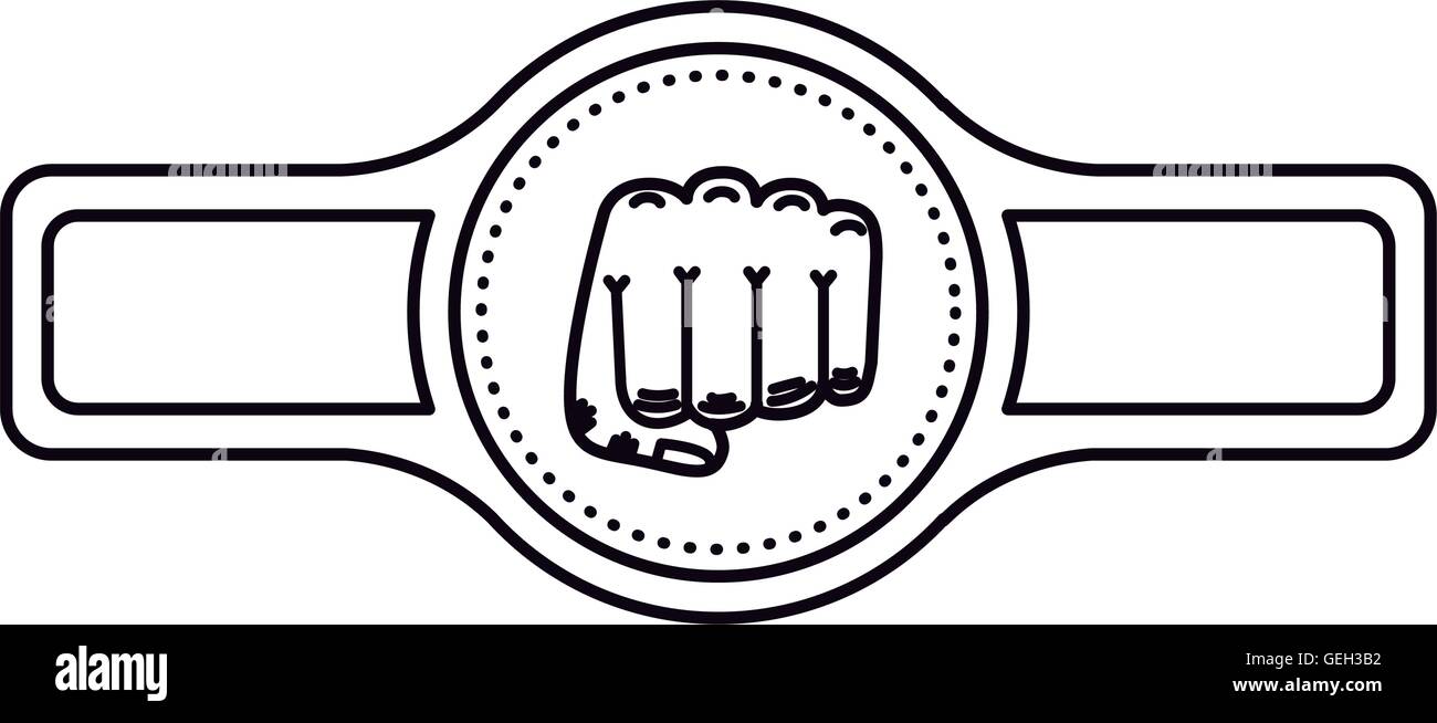 belt boxing isolated icon design Stock Vector Art & Illustration