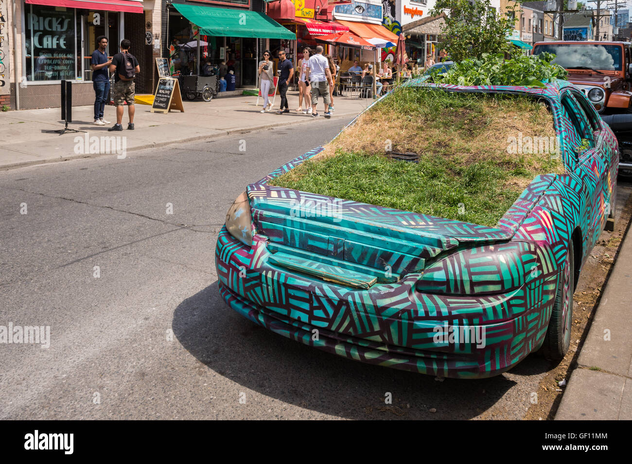 Kensington Garden Car in Kensington neighborhood in Toronto, Canada