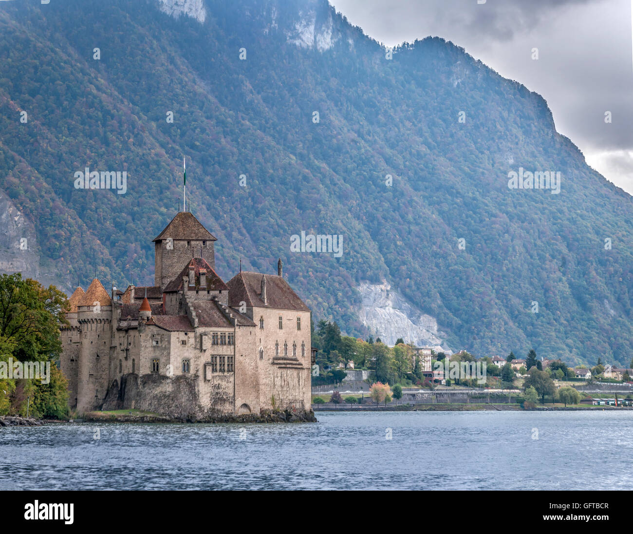 Chateau De Chillon Chillon Castle On The Shores Of Lake Geneva Lac