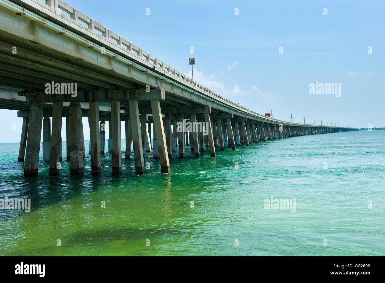 Highway 1 on the Florida Keys Stock Photo, Royalty Free Image