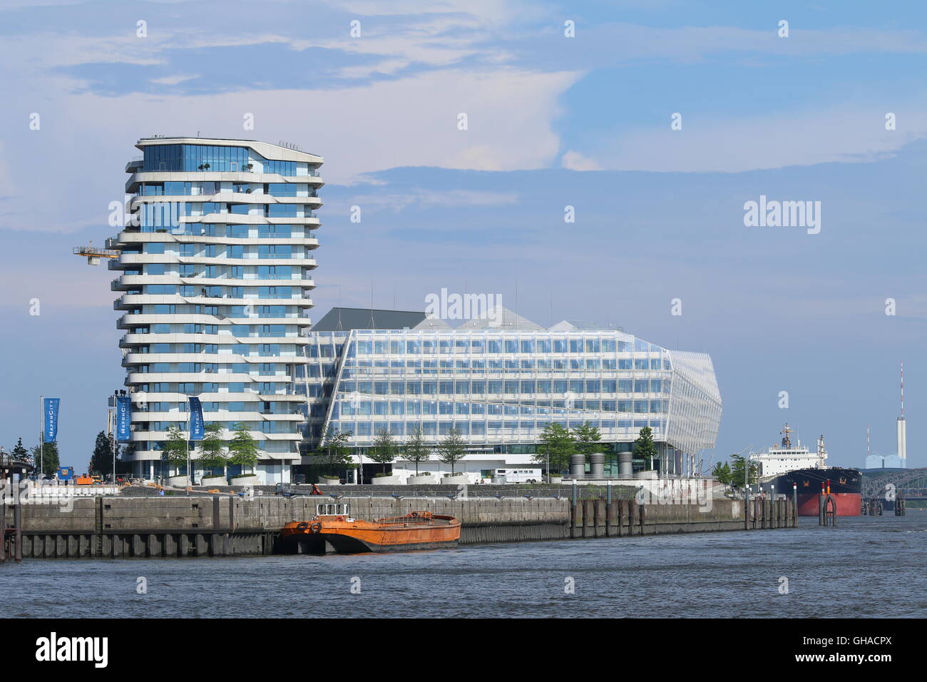 Marco Polo Tower, Hamburg, Germany Stock Photo, Royalty Free Image ... Marco Polo Tower, Hamburg, Germany Stock Photo, Royalty Free Image ...