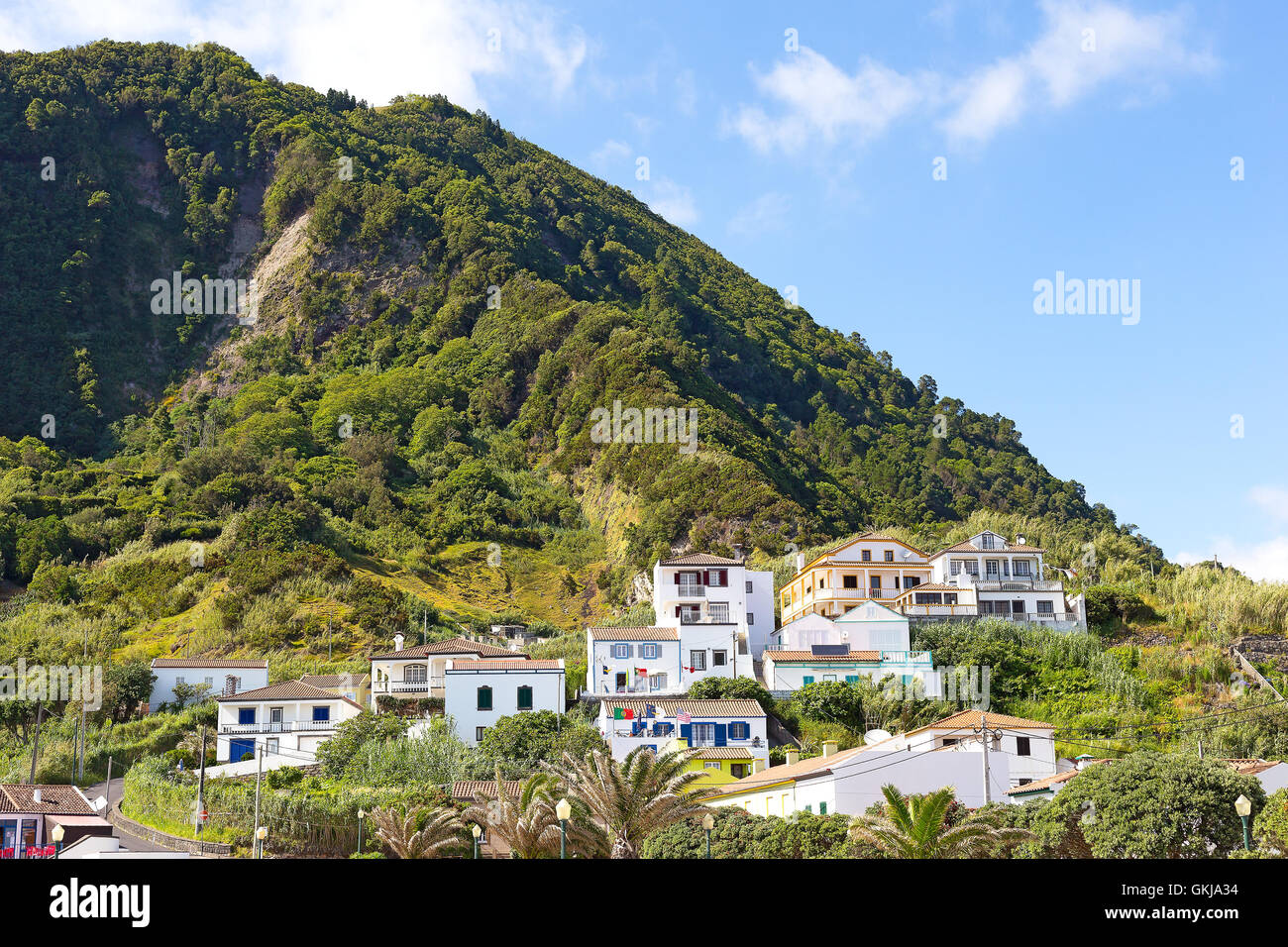 Ribeira Quente Village Near Fogo Beach On Sao Miguel Island In Azores