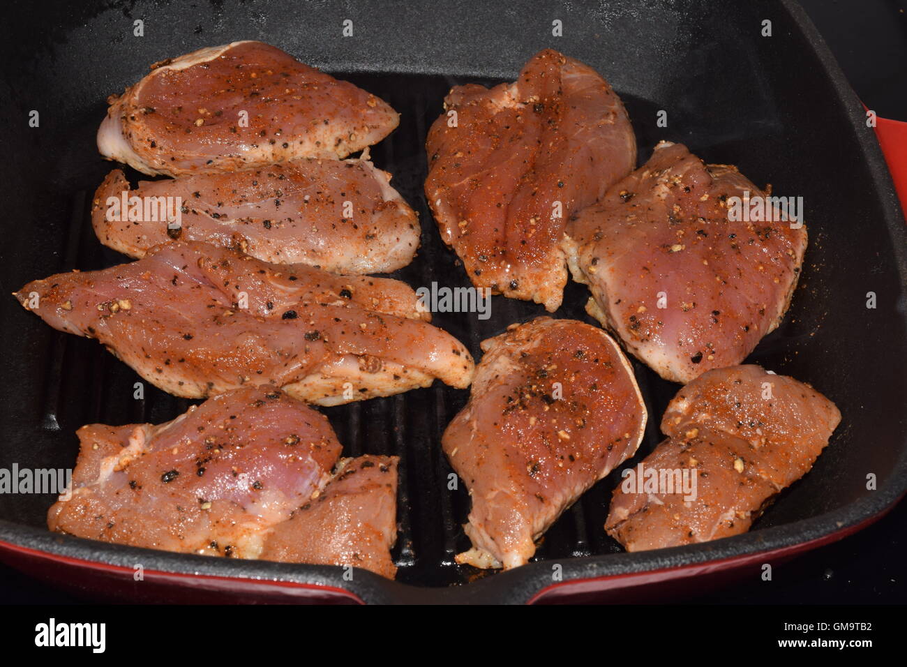 Raw Pork Loin Meat Stock Photo Alamy