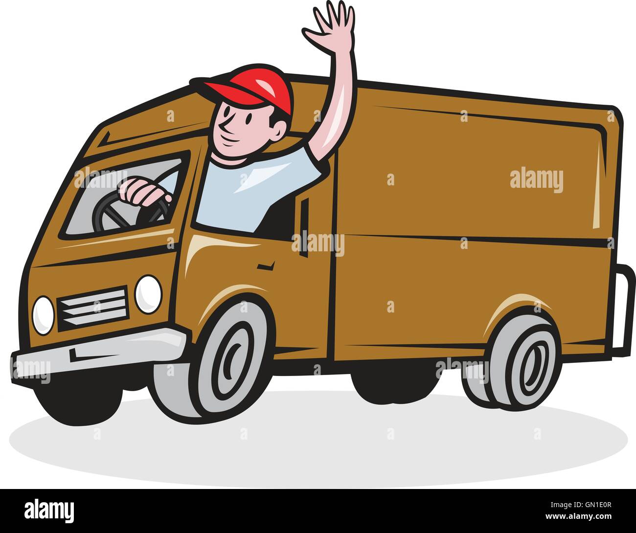 Cartoon Taxi Driver - Vector Illustration. - 59207476 : Shutterstock