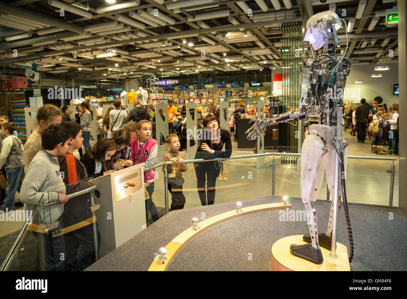 Warsaw, Poland, visitors in Copernicus Science Centre Stock Photo